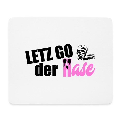 Hase black Pink - Mousepad (Querformat)