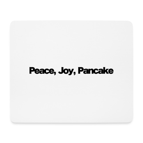 peace joy pankake black 2020 - Mousepad (Querformat)