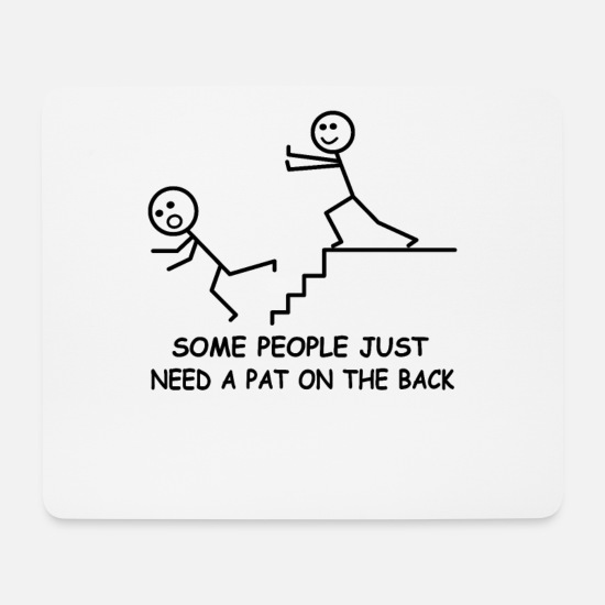 Funny stick figure line drawing meme sayings' Mouse Pad | Spreadshirt