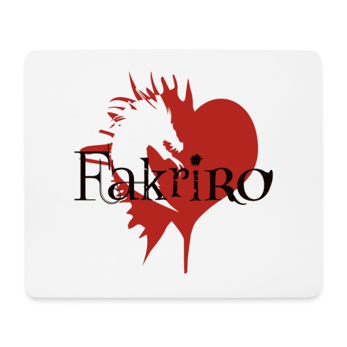 Fakriro-Logo mit Herz - Mousepad (Querformat)