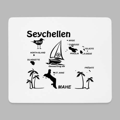 Seychellen Insel Crewshirt Mahe etc. - Mousepad (Querformat)