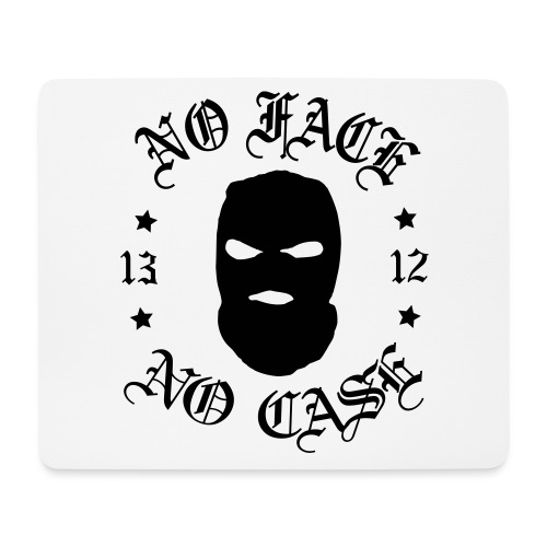 No Face, No Case - Skimask - musta iso printti - Hiirimatto (vaakamalli)