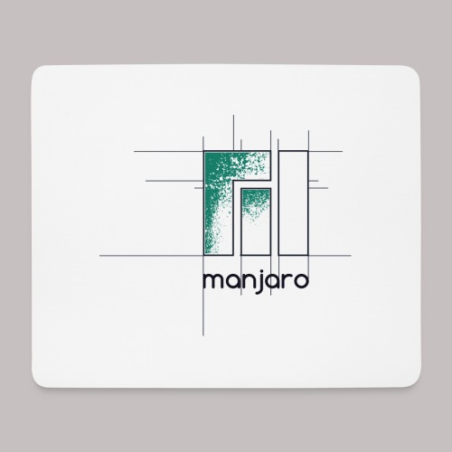Manjaro Logo Entwurf - Mousepad (Querformat)