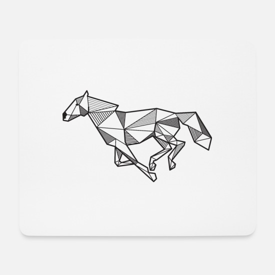 Horse Geometric Gift Idea Rider Animal Gallop' Mouse Pad | Spreadshirt