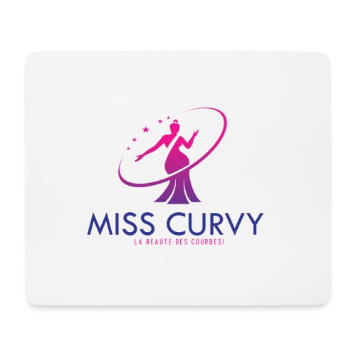 Logo2-MISS CURVY FRANCE - Tapis de souris (format paysage)
