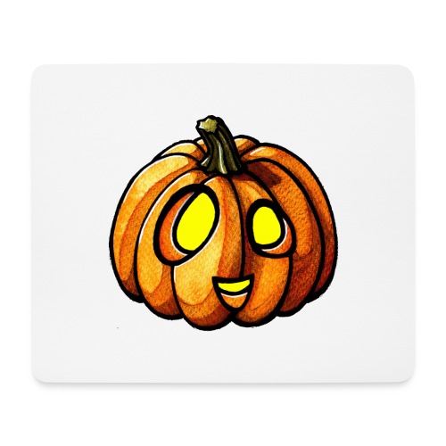 Pumpkin Halloween watercolor scribblesirii - Musmatta (liggande format)