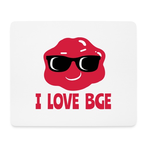 Et ægte blikfang - jeg elsker BGE - Mousepad (bredformat)