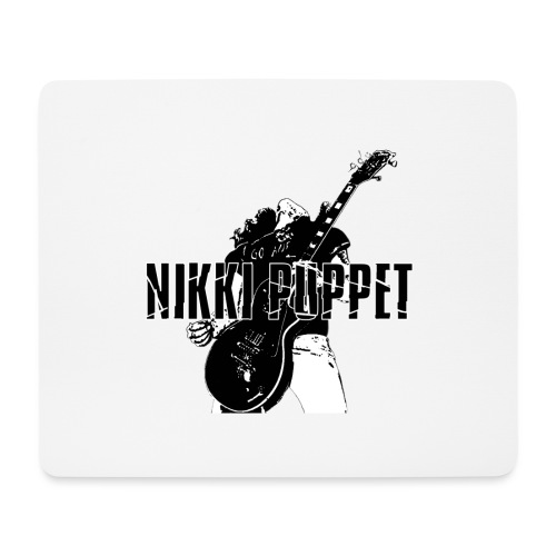 NP gitarrist Logo schwarz - Mousepad (Querformat)