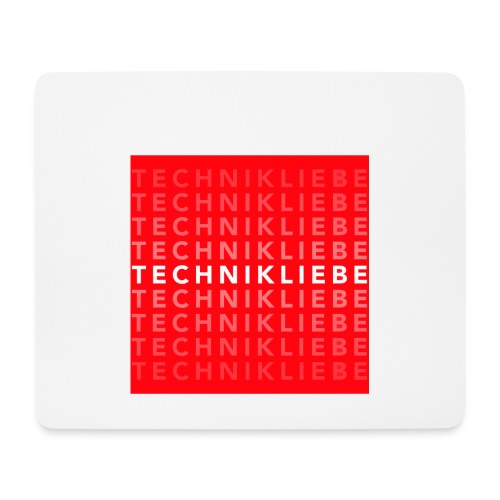 Technikliebe-Quadrat (klein) - Mousepad (Querformat)