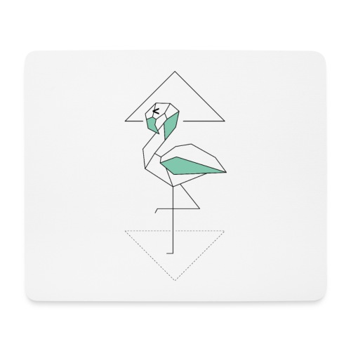 Kleiner Designer Flamingo - Mousepad (Querformat)