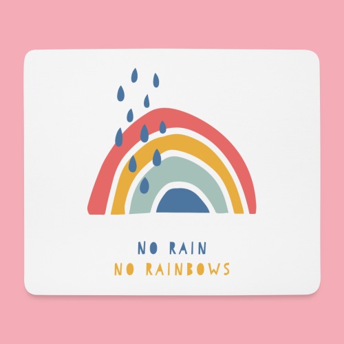 No Rain No Rainbows - Podkładka pod myszkę (pozioma)