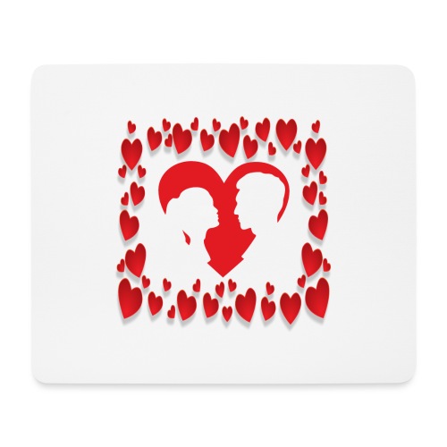 Will you be my Valentine? - Mousepad (Querformat)