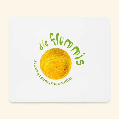 Flummi Logo rund gelb - Mousepad (Querformat)
