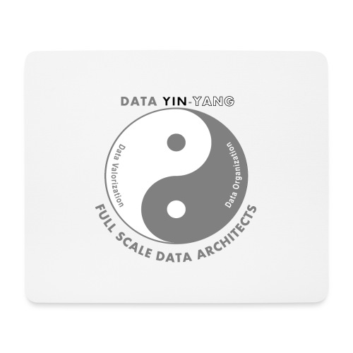 Data Yin Yang grijs - Muismatje (landscape)