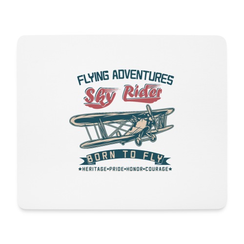 Flying Adventures - Born to Fly - Mouse Pad (horizontal)