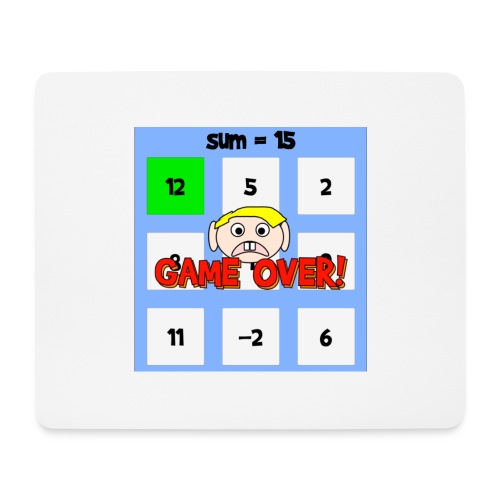 Game Over Screen from math game! - Hiirimatto (vaakamalli)