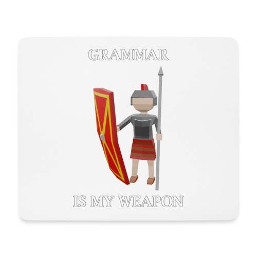 Grammar is my weapon (English) - Mouse Pad (horizontal)