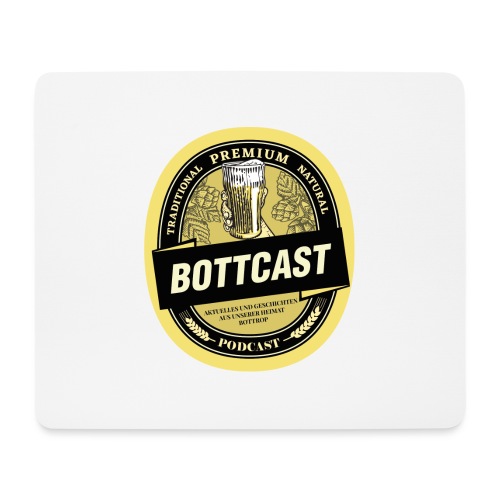 Ein Bier mit dem Bottcast - Mousepad (Querformat)
