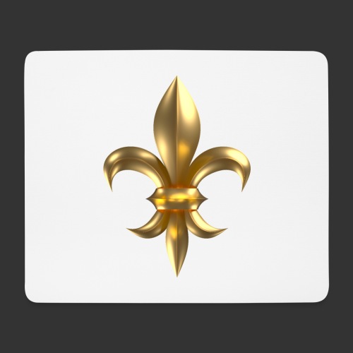 Fleur de Lys / Fleur de Lis 3D Gold Look - Podkładka pod myszkę (orientacja pozioma)