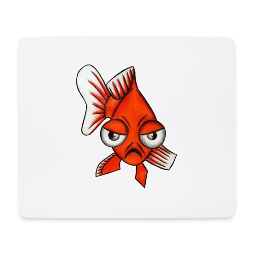 Angry Fish - Tapis de souris (format paysage)