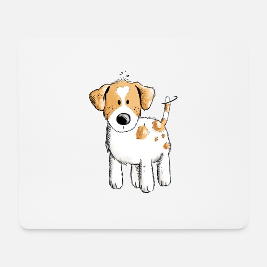 Funny Jack Russell dog cartoon' Mouse Pad | Spreadshirt