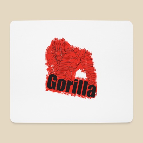 Red Gorilla - Tapis de souris (format paysage)