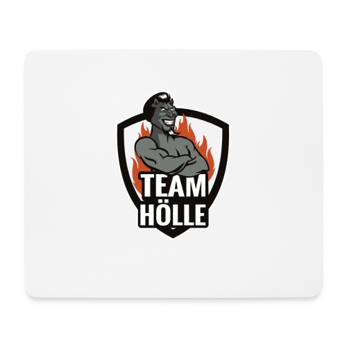 Team Hölle Logo s/w - Mousepad (Querformat)