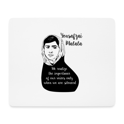 Yousafzai Malala quote t shirt - Mouse Pad (horizontal)