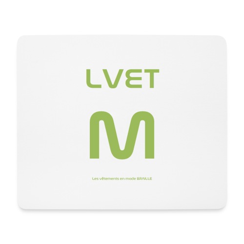 LVET M vert olive - Tapis de souris (format paysage)