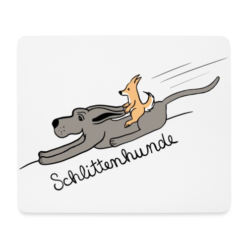 Schlittenhunde - Mousepad (Querformat)
