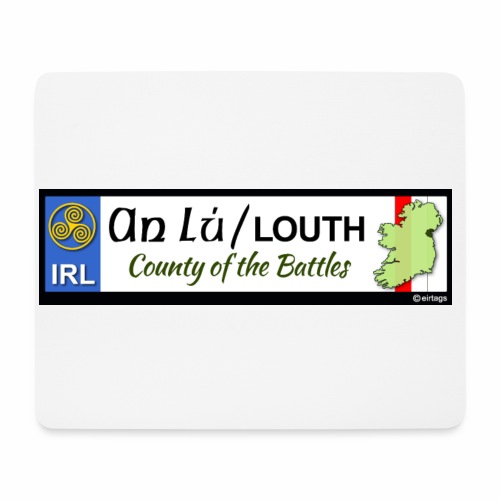 CO. LOUTH, IRELAND: licence plate tag style decal - Mouse Pad (horizontal)