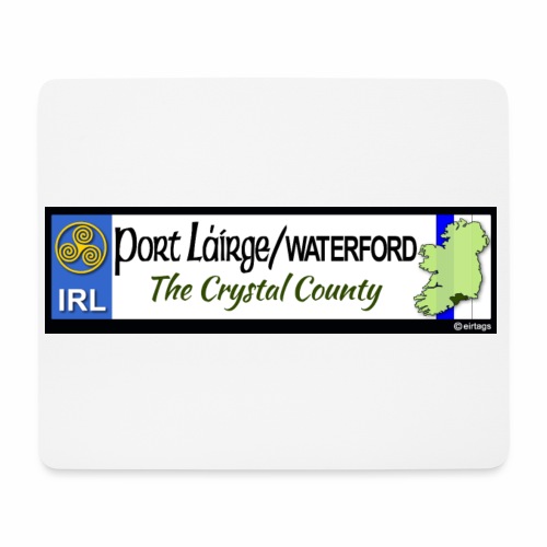 WATERFORD, IRELAND: licence plate tag style decal - Mouse Pad (horizontal)