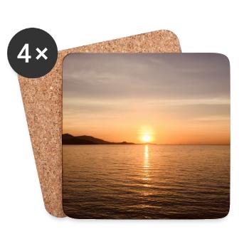 SUNSET - Untersetzer (4er-Set) - Weiß - Vorne