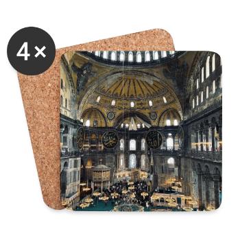Byzantine Mosaic of the Hagia - Coasters (set of 4) - white - Front