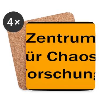 Zentrum für Chaos-Forschung Spruch - Untersetzer (4er-Set) - Weiß - Vorne