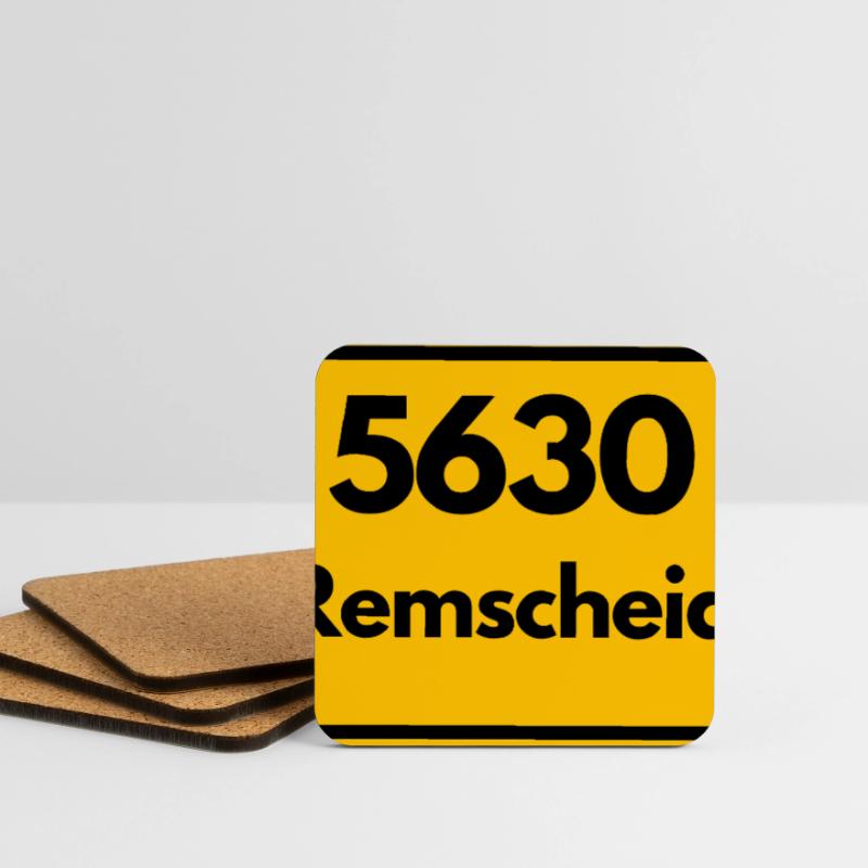 OLD POSTCODE POSTCODE 5630 REMSCHEID - BERGISCH Coasters (set of 4)