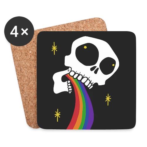 Rainbow oppkast hodeskalle - Brikker (sett med 4)