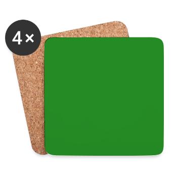 green background texture template personalize - Coasters (set of 4) - white - Front