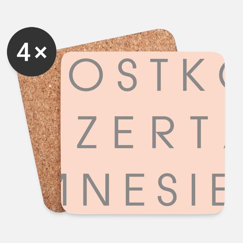 Postkonzertamnesie  - Untersetzer (4er-Set) - Weiß