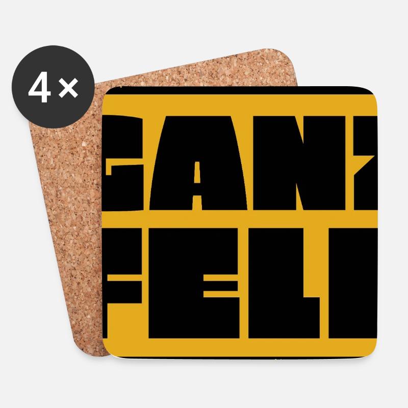 Ganzfeld - Untersetzer (4er-Set) - Weiß