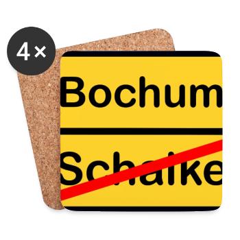 Bochum Aufstieg - Untersetzer (4er-Set) - Weiß - Vorne