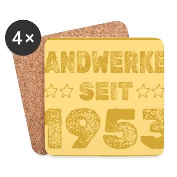 seit 1953 - Untersetzer (4er-Set) - Weiß - Vorne