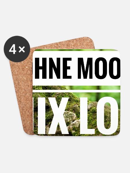 Ohne Moos Nix Los - Untersetzer (4er-Set) - Weiß