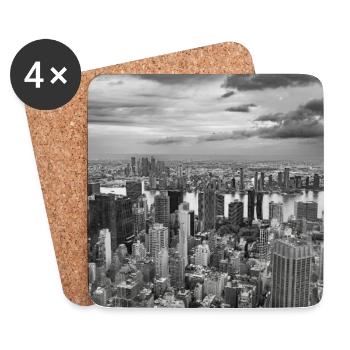 New York - Untersetzer (4er-Set) - Weiß - Vorne