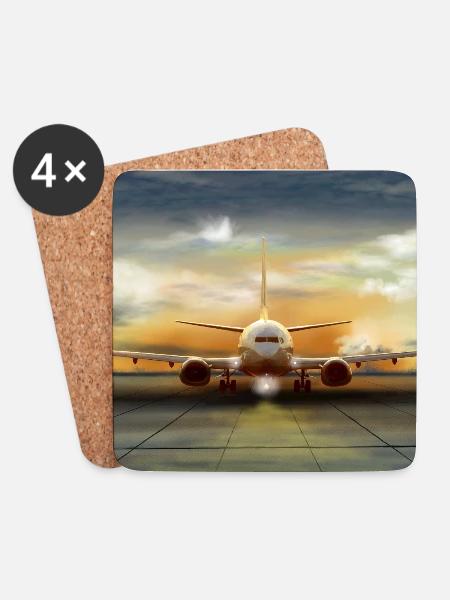 737 - Untersetzer (4er-Set) - Weiß
