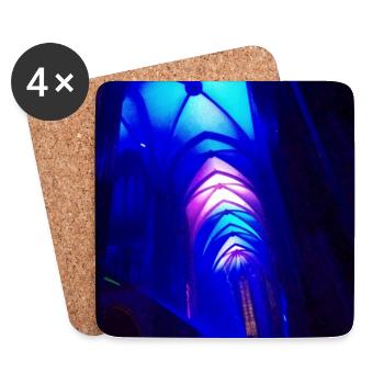 Kölner Dom - Untersetzer (4er-Set) - Weiß - Vorne