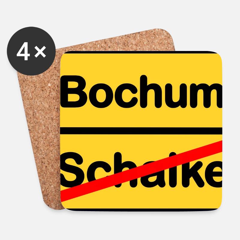 Bochum Aufstieg Schalke - Untersetzer (4er-Set) - Weiß
