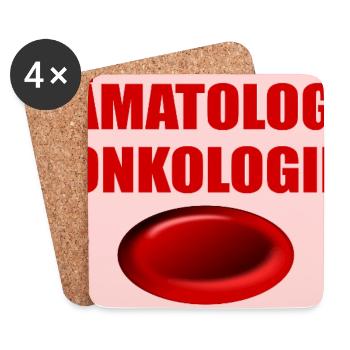 Hämatologie Onkologie Blutzelle - Untersetzer (4er-Set) - Weiß - Vorne