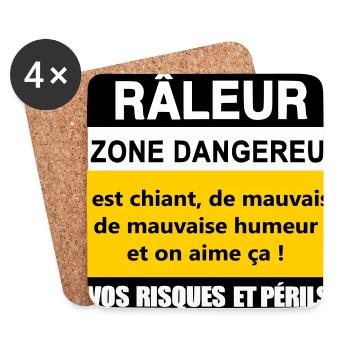 Complaining Danger Zone - Coasters (set of 4) - white - Front