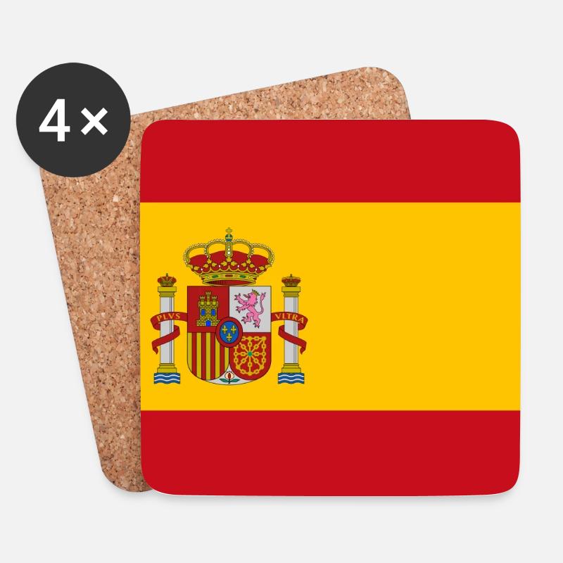 Spanien - Untersetzer (4er-Set) - Weiß